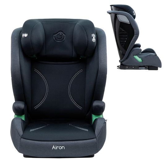 Niu – Cadeirinha de bebê AIRON i-size – Cadeira para criança com base ISOFIX integrada – Assento universal ajustável e reclinável