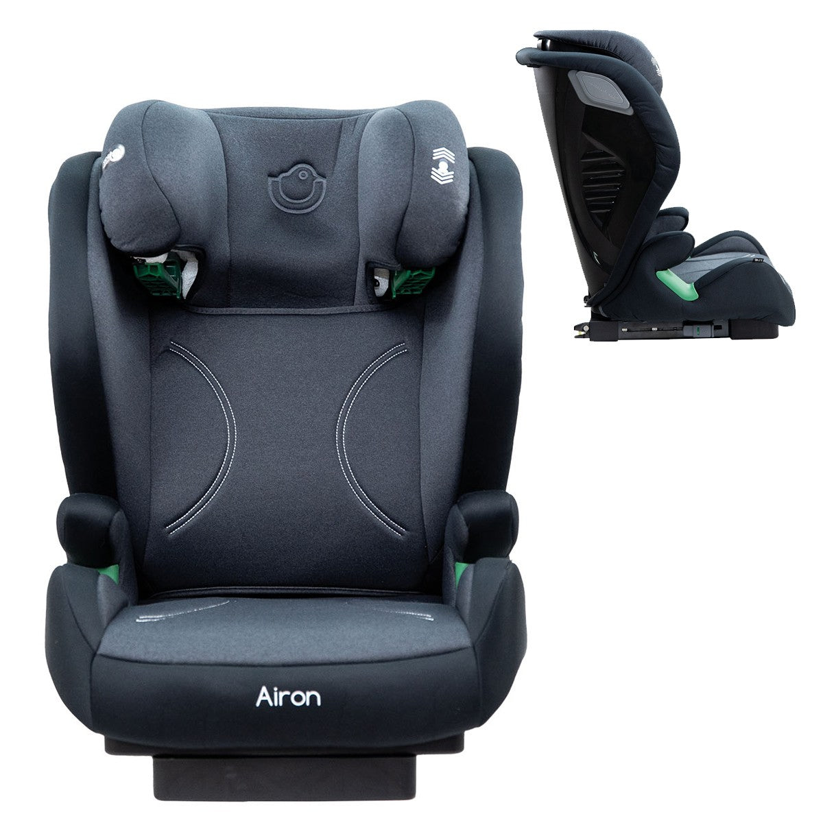 Niu – Silla de auto i-size bebé AIRON - Asiento Infantil con Base ISOFIX Integrada – Silla Universal ajustable y reclinable