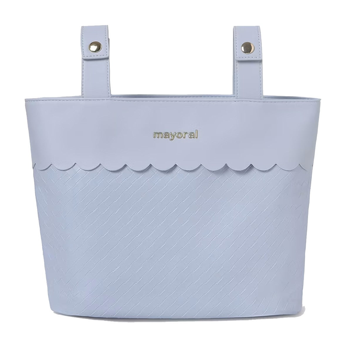 Mayoral - Bolso Panera Trenzado Pequeño de Bebé: Espacioso y Universal con Asas para Silla de Paseo