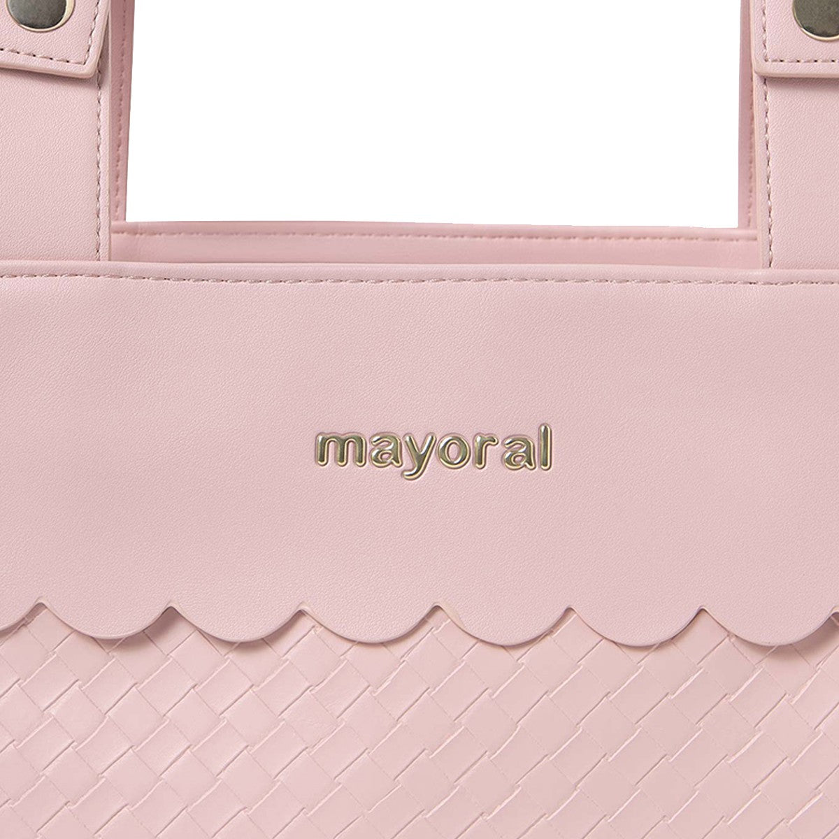 Mayoral - Bolso Panera Trenzado Pequeño de Bebé: Espacioso y Universal con Asas para Silla de Paseo