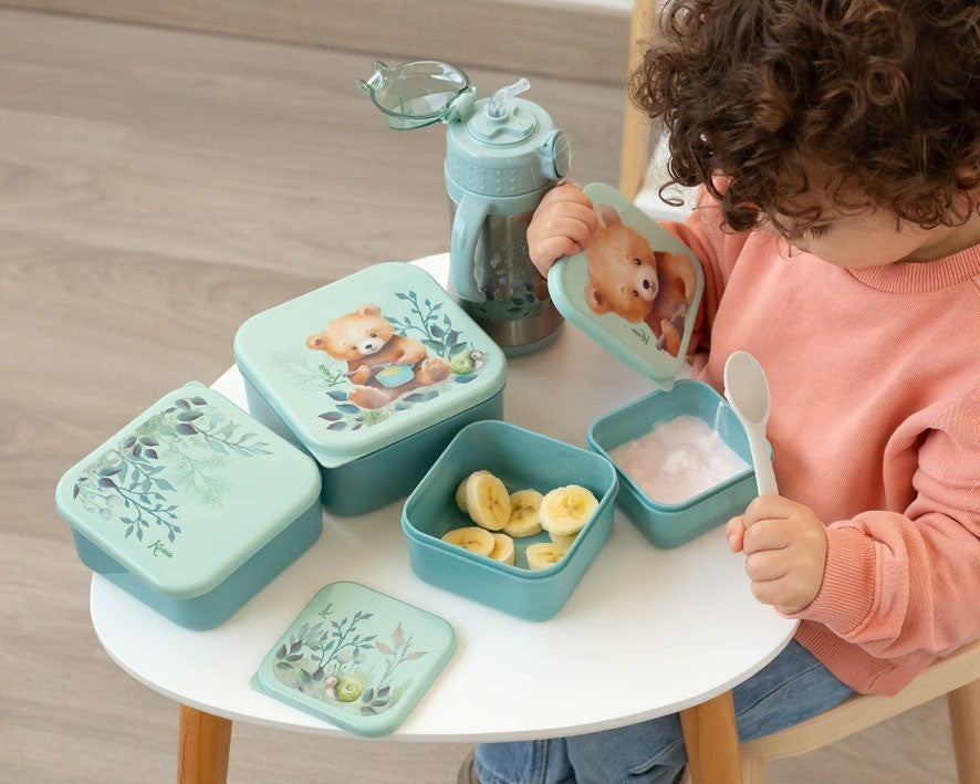 Set Porta-Alimentos 4 Unidades Ciervo/Oso de Kiokids