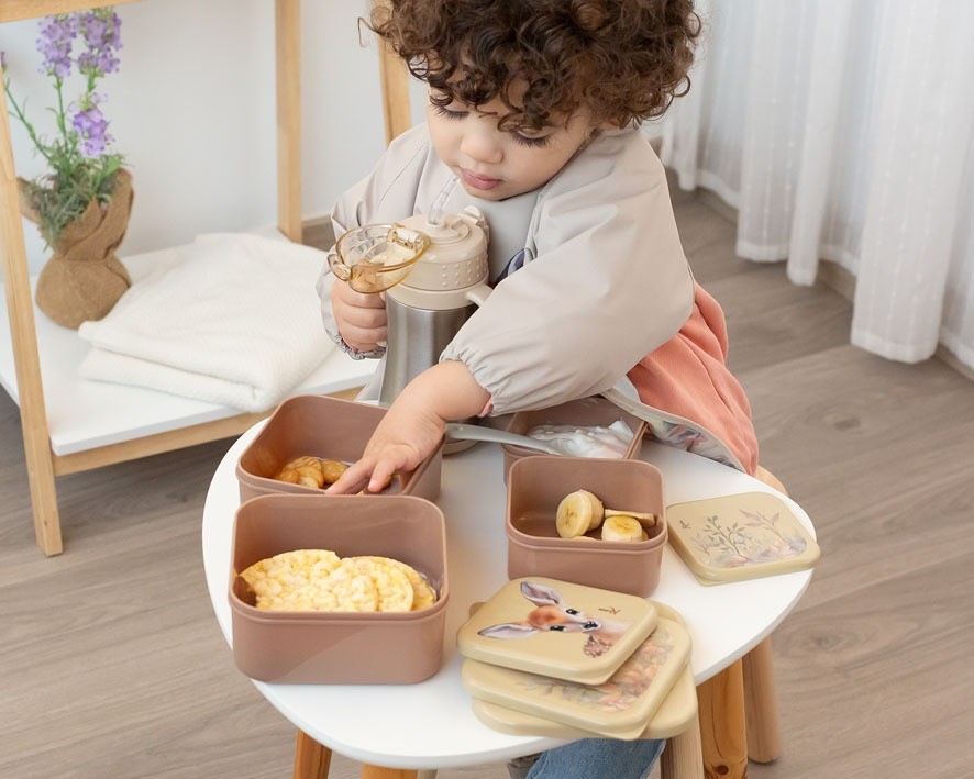 Set Porta-Alimentos 4 Unidades Ciervo/Oso de Kiokids