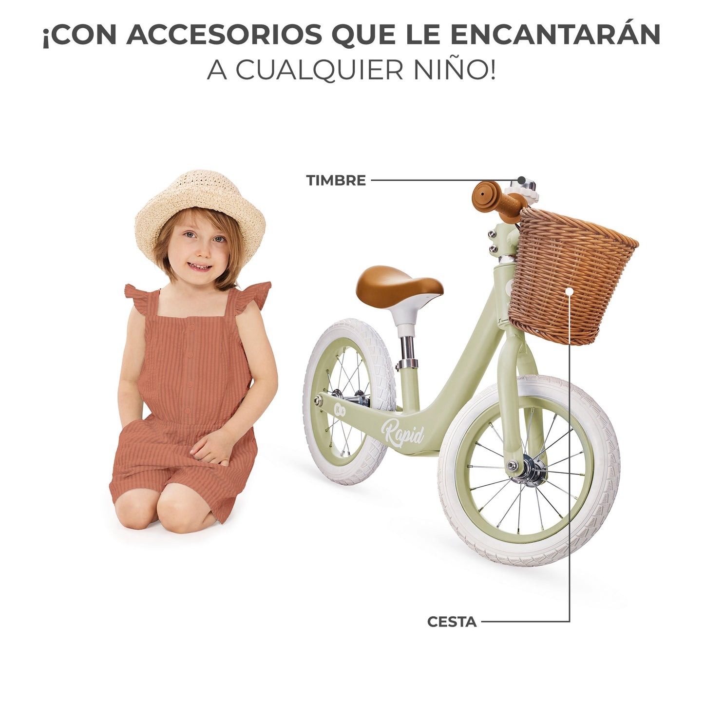 Bicicleta Sin Pedales RAPID 2 de Kinderkraft (chollomania)