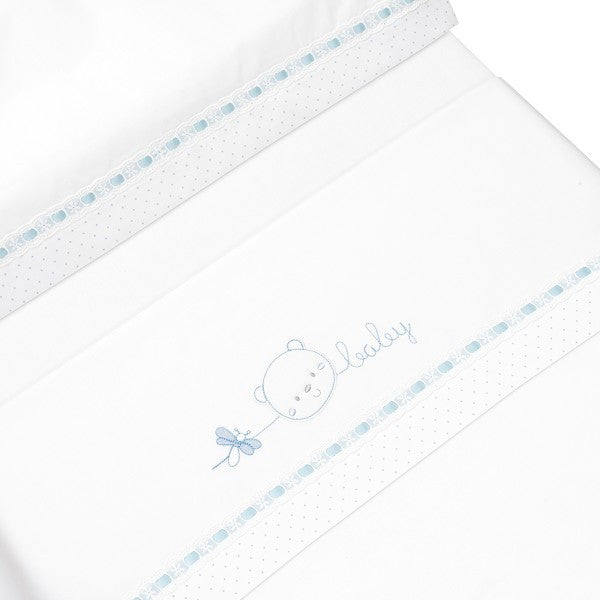 Conjunto de lençóis para berço Interbaby Baby Bear + porta-chupeta