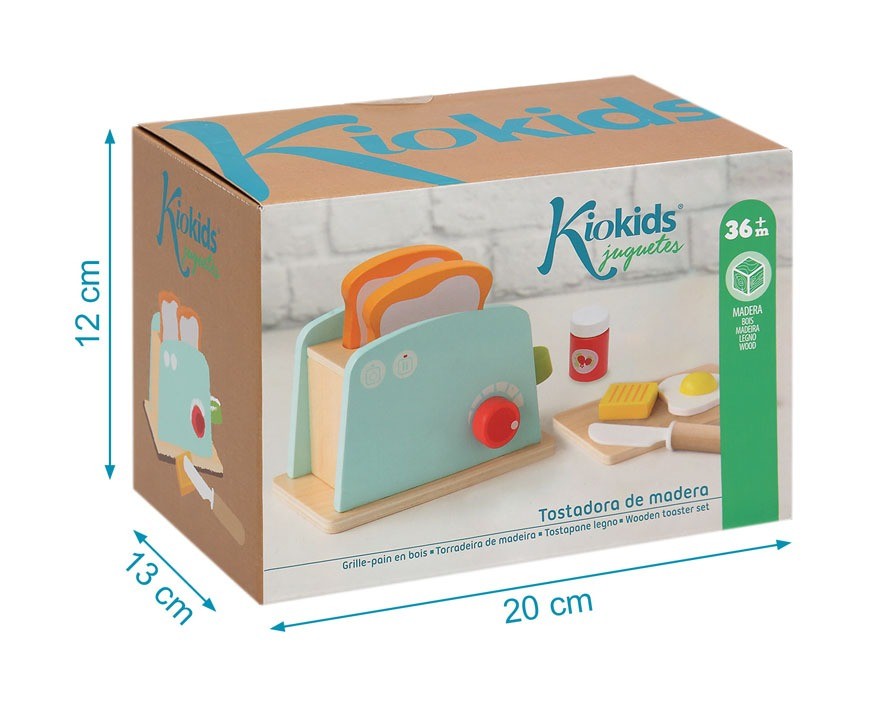 Juguete Tostadora en Madera de Kiokids