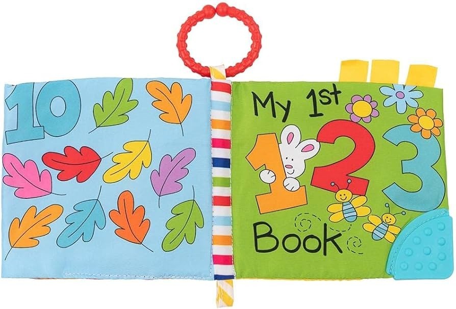 Livro de pano educativo Kikkaboo com mordedor