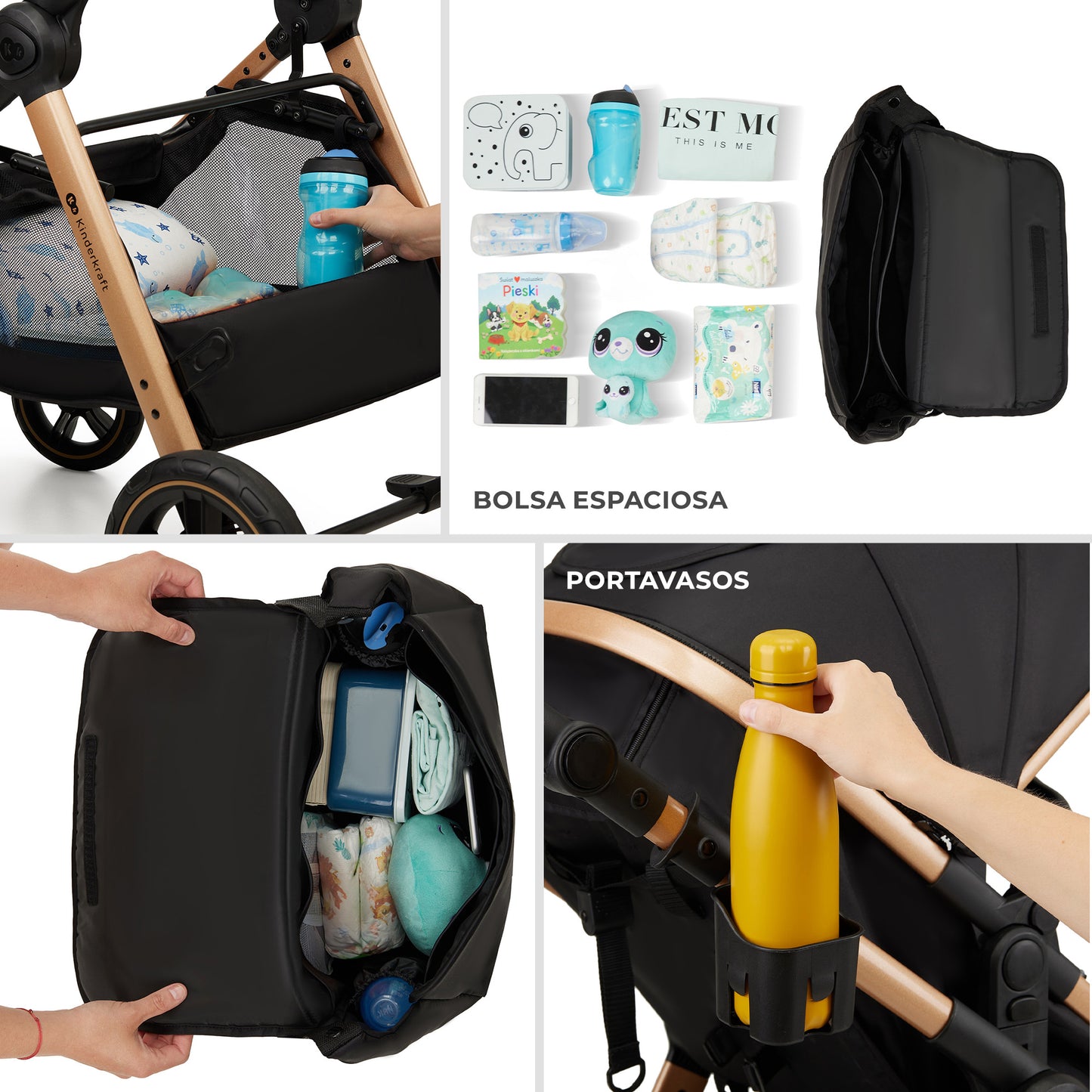 Cadeirinha de carro Kinderkraft ESME 3 em 1 - Mink Pro tamanho I