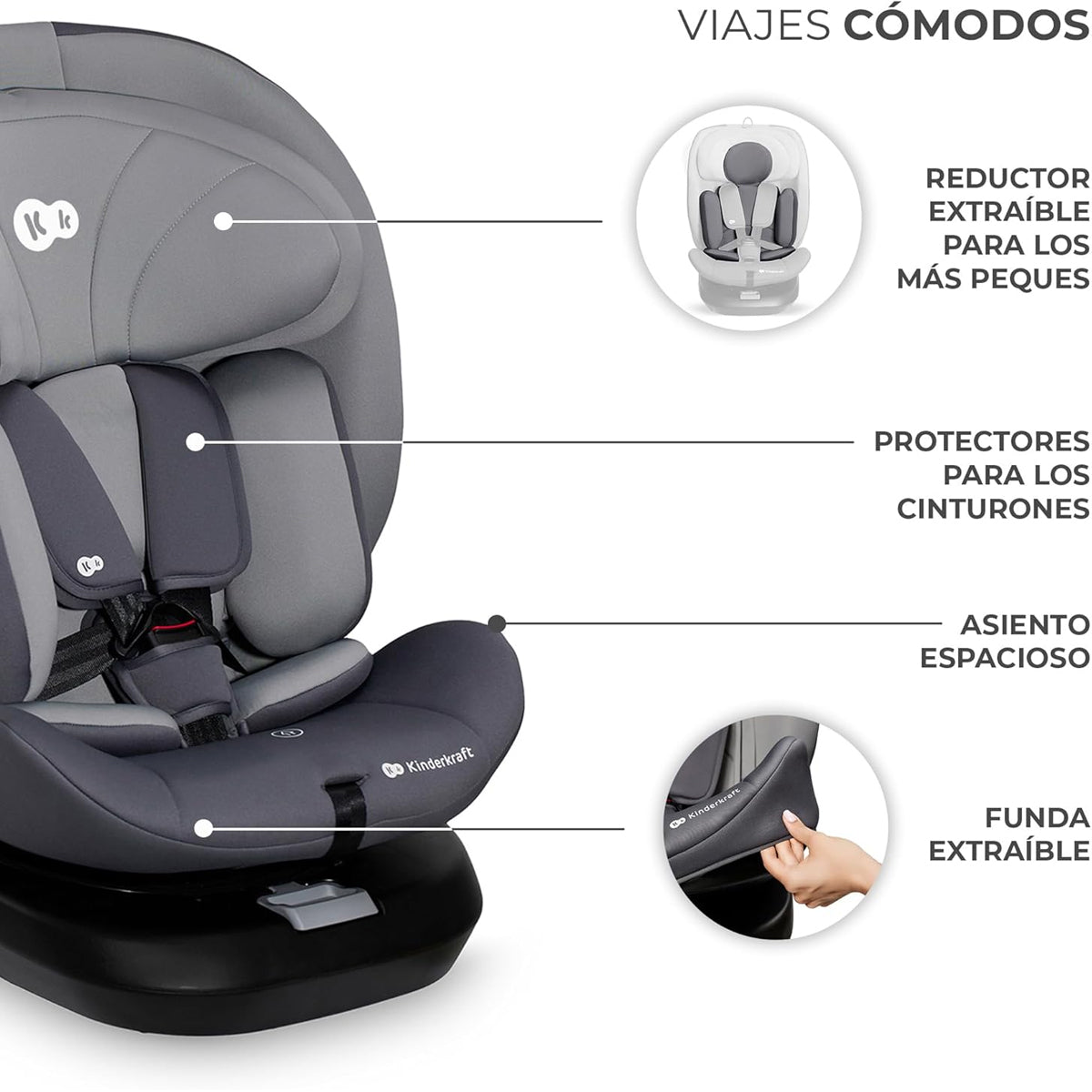 Cadeirinha de carro I-GROW I-SIZE (40-150 cm) da Kinderkraft