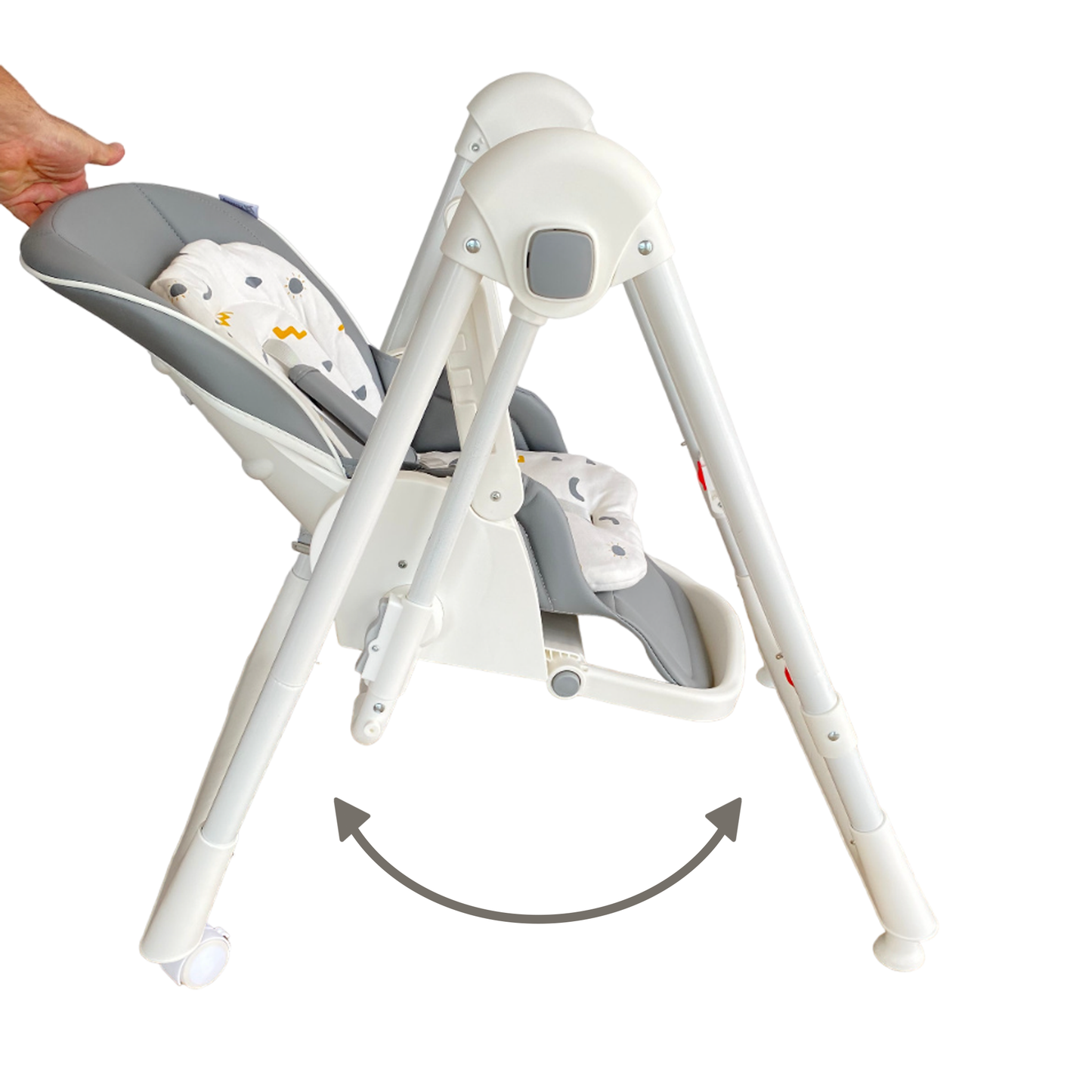 Trona Evolutiva bebé 3 en 1 Hamaca columpio y balancín Movity de Twinly