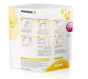 Bolsas de esterilización para microondas Medela