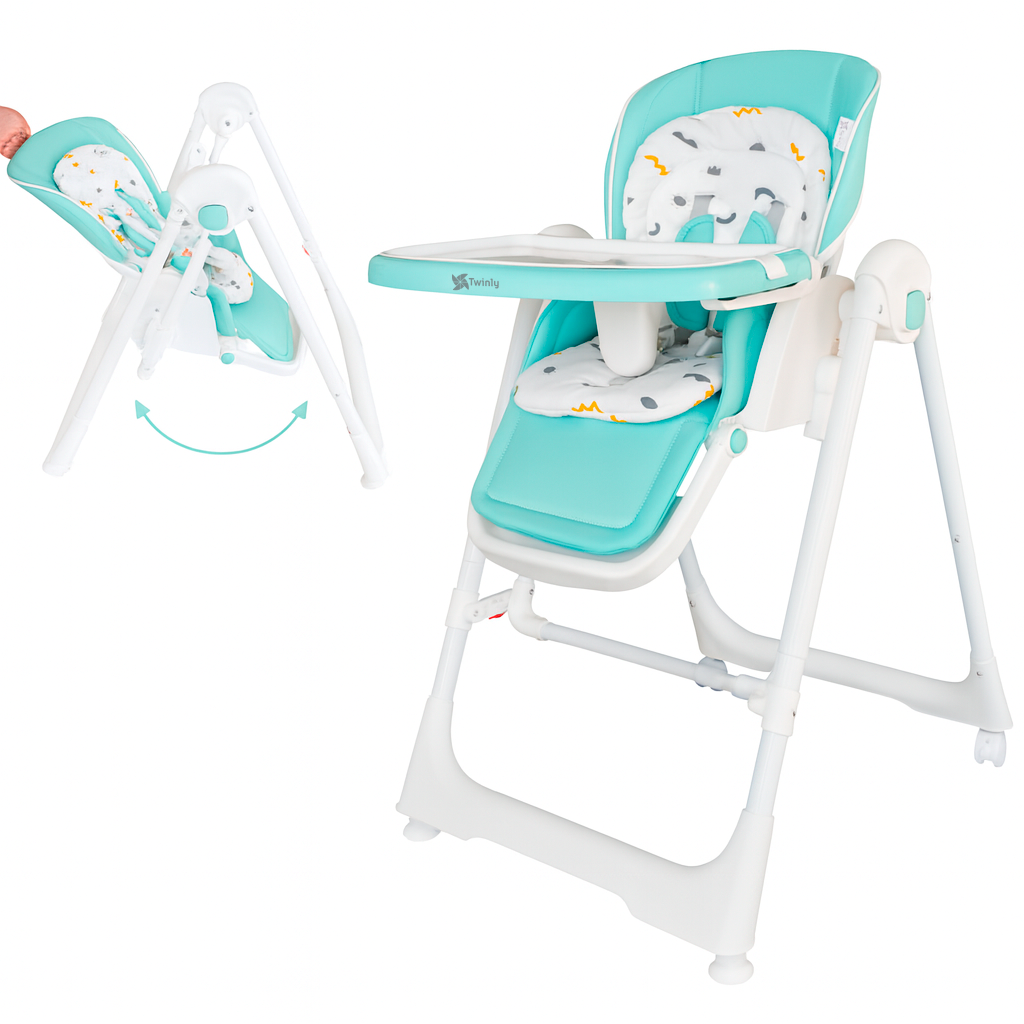 Trona Evolutiva bebé 3 en 1 Hamaca columpio y balancín Movity de Twinly