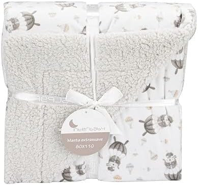 Cobertor de pele de carneiro Interbaby + Urso Paraquedas Dou Dou