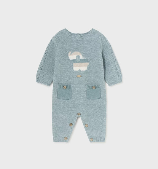 Macacão de malha para bebê com elefante Mayoral 2616
