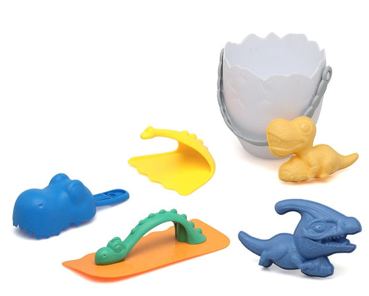 Conjunto de praia com balde de dinossauro Kiokids