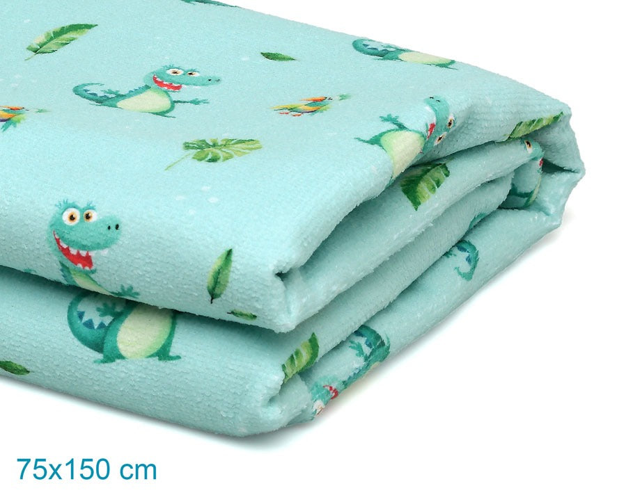Toalla de playa microfibra cocodrilos de Kiokids