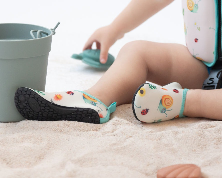 Escarpines Bebe Aquasocker Caracoles de Kiokids