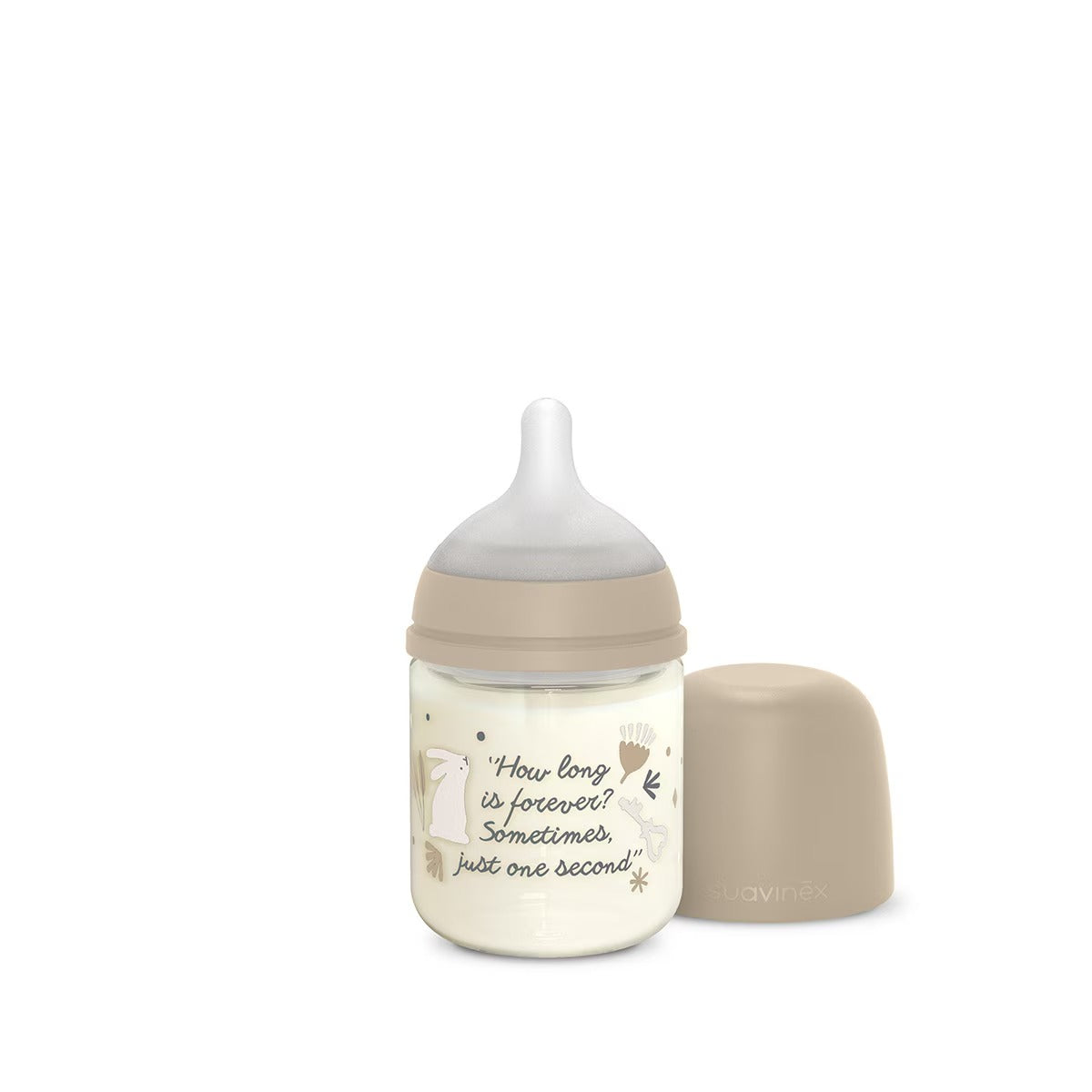 Biberón de Vidrio con tetina Fisiológica SX Pro Wonderland Flujo Lento 120ml de Suavinex