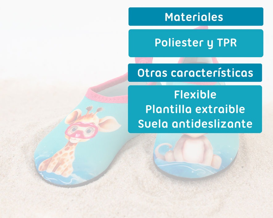 Botinhas de bebê Aquasocker Salvia Animal da Kiokids