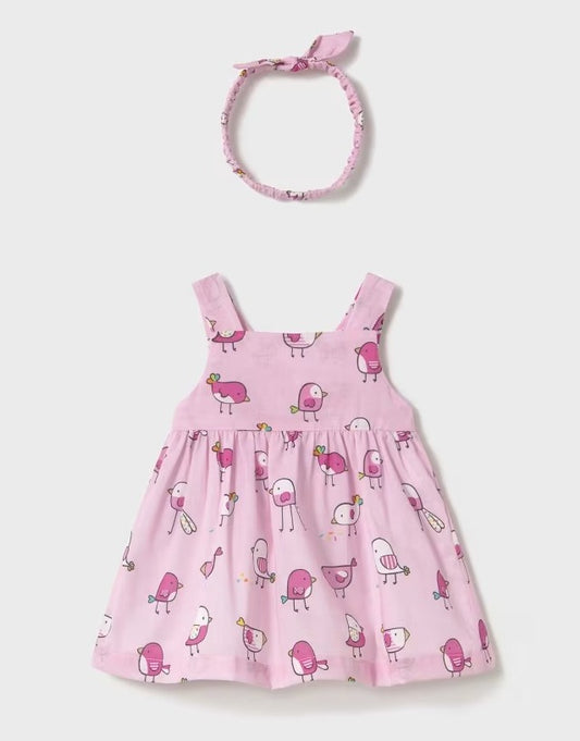 Vestido com faixa na cabeça estampada 1873 Mayoral