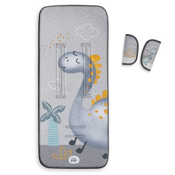 Colchoneta silla de paseo Universal Tejido 3D Dino Palmera de Interbaby