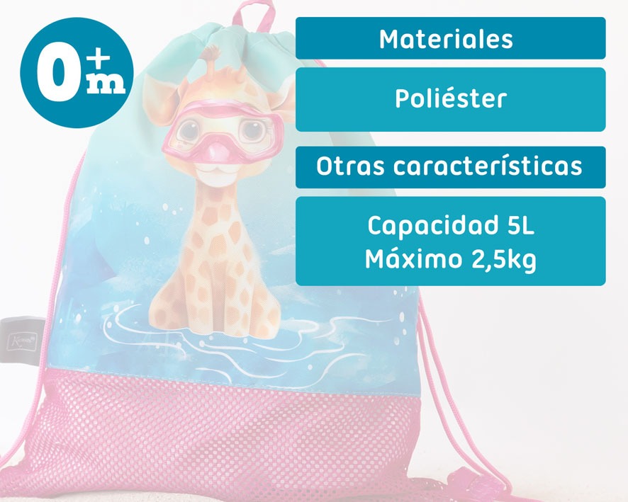 Mochila de Playa Jirafita de Kiokids