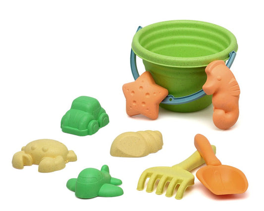 Conjunto de baldes de praia Kiokids com 8 peças