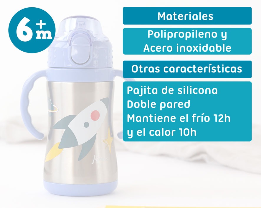 Taza - Termo Entrenamiento Cohete 280ml de Kiokids