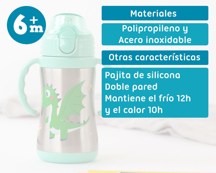 Taza - Termo Entrenamiento Dragón 280ml de Kiokids