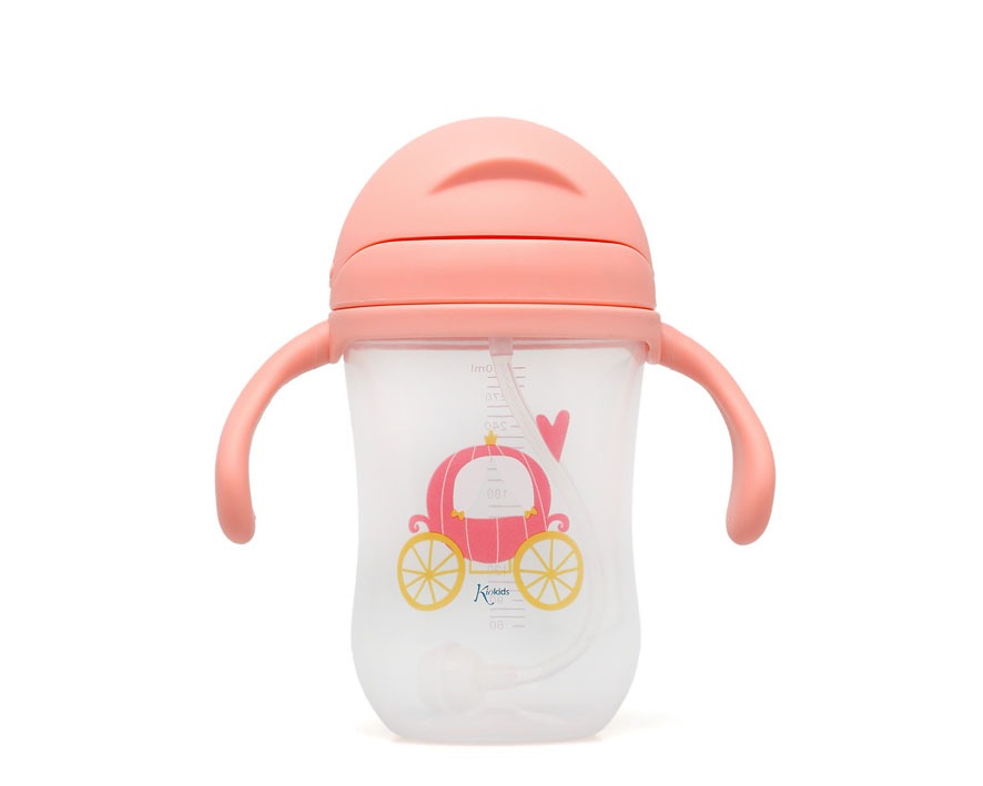 TAZA APRENDIZAJE CON PAJITA STEP 3 300ML CON ASAS DE KIOKIDS