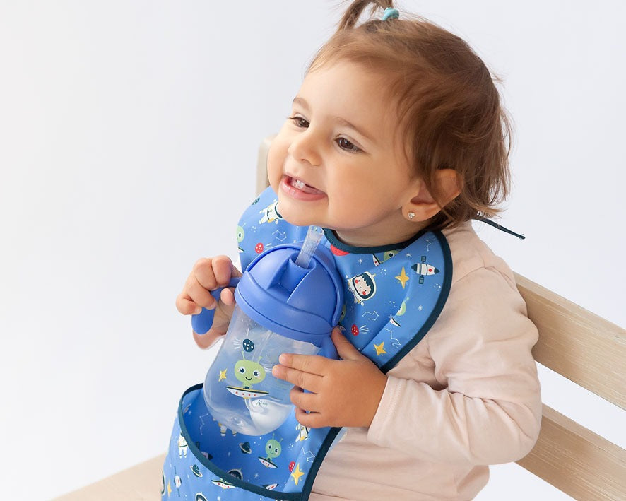 TAZA APRENDIZAJE CON PAJITA STEP 3 300ML CON ASAS DE KIOKIDS