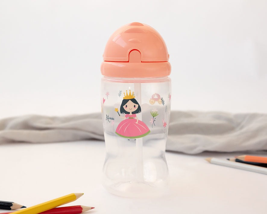 Botella con pajita 350ml de Kiokids