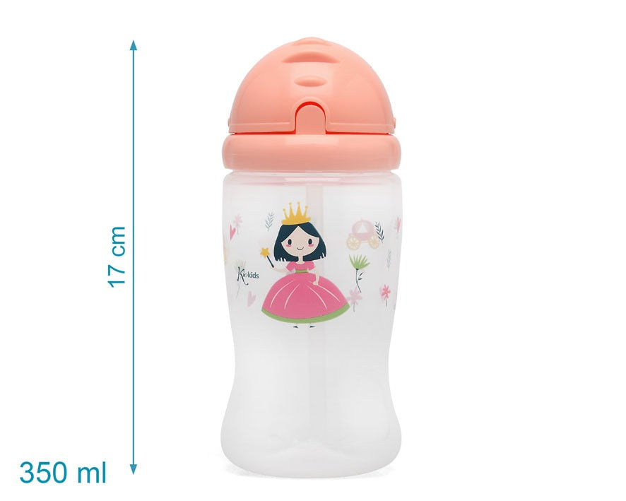 Botella con pajita 350ml de Kiokids