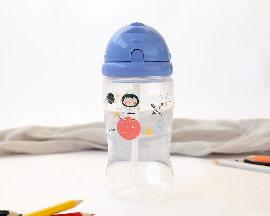 Botella con pajita 350ml de Kiokids