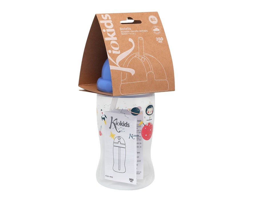 Botella con pajita 350ml de Kiokids