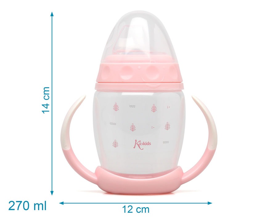 Taza de aprendizaje hojas 270 ml de Kiokids