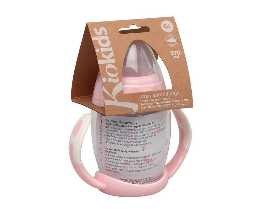 Taza de aprendizaje hojas 270 ml de Kiokids