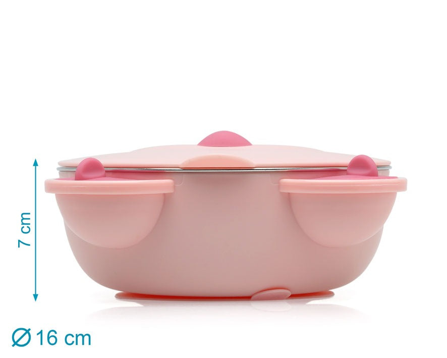 CUENCO TÉRMICO EN FORMA DE OSITO 450ML ACERO INOXIDABLE KIOKIDS
