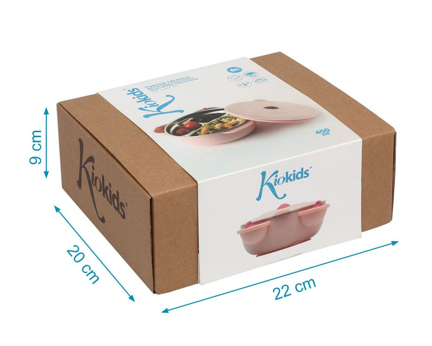 CUENCO TÉRMICO EN FORMA DE OSITO 450ML ACERO INOXIDABLE KIOKIDS