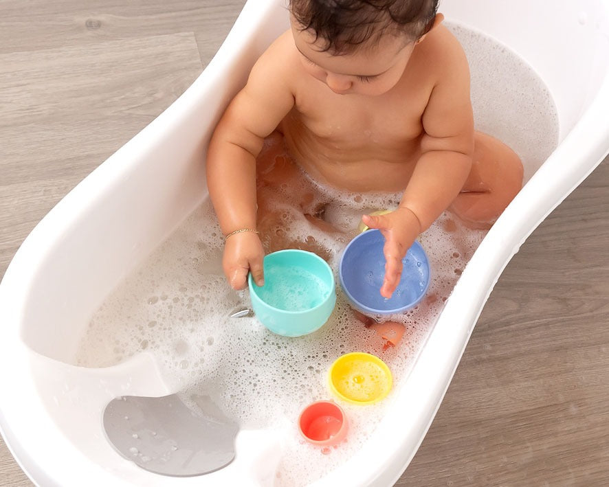 Juego de 7 cubos apilables de silicona Kiokids