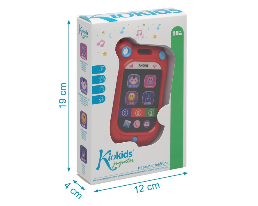 Telefone de brinquedo musical Kiokids para bebês