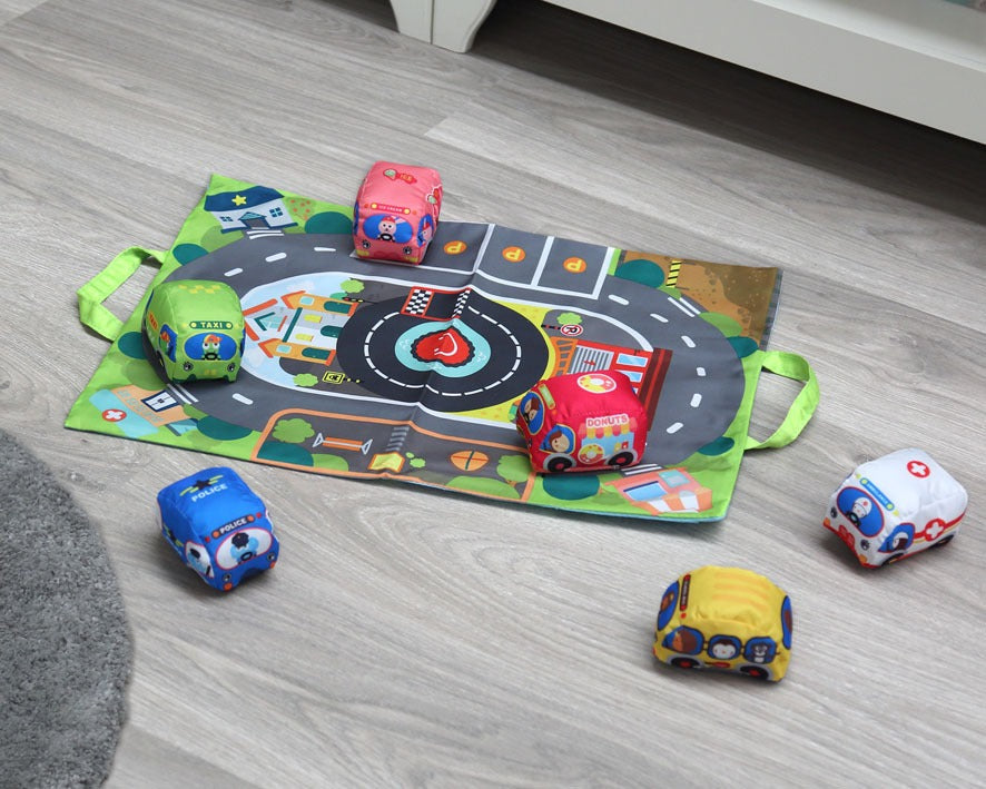 Mantita Circuito con Coches Para Bebes de Kiokids