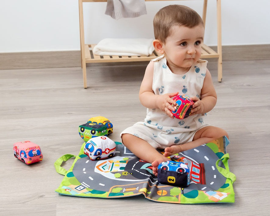Mantita Circuito con Coches Para Bebes de Kiokids