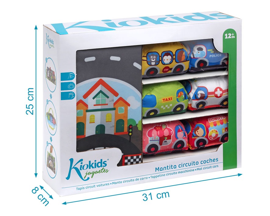 Mantita Circuito con Coches Para Bebes de Kiokids