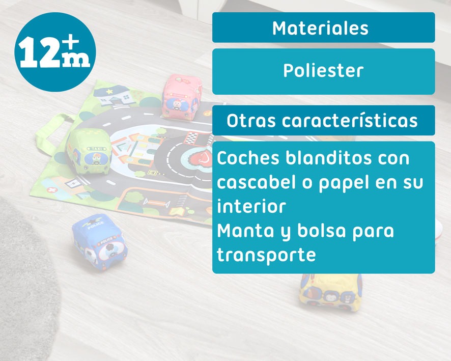 Mantita Circuito con Coches Para Bebes de Kiokids