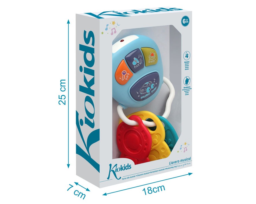 Chaveiro musical de carro Kiokids para bebês