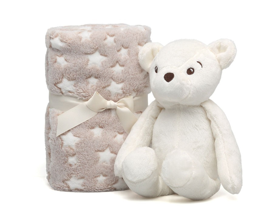Set Osito de Peluche con Manta Polar Kiokids
