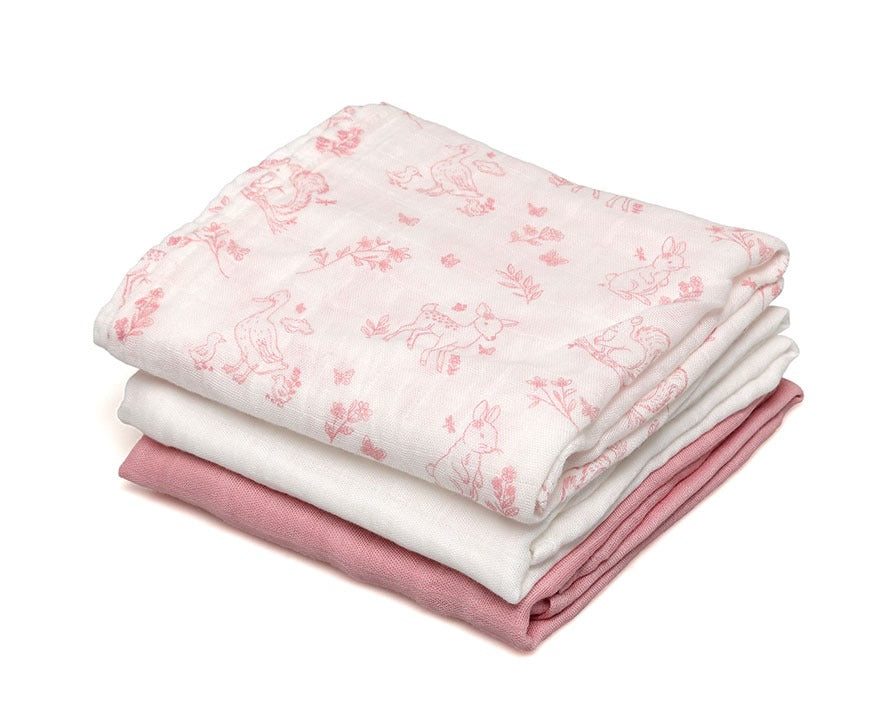 Pack 3 Gasitas 70x70cm de Bambú Kiokids