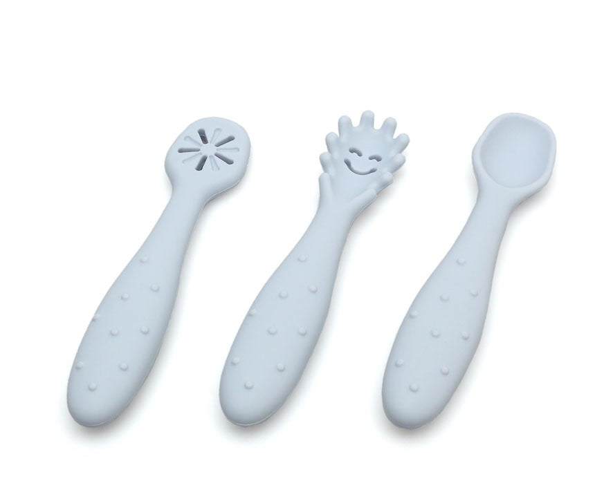 Set Cubiertos de Aprendizaje Silicona de Kiokids