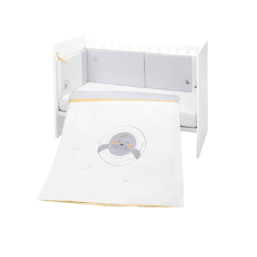 Edredón y Protector Cuna Seally Me 60x120cm de Kikkaboo