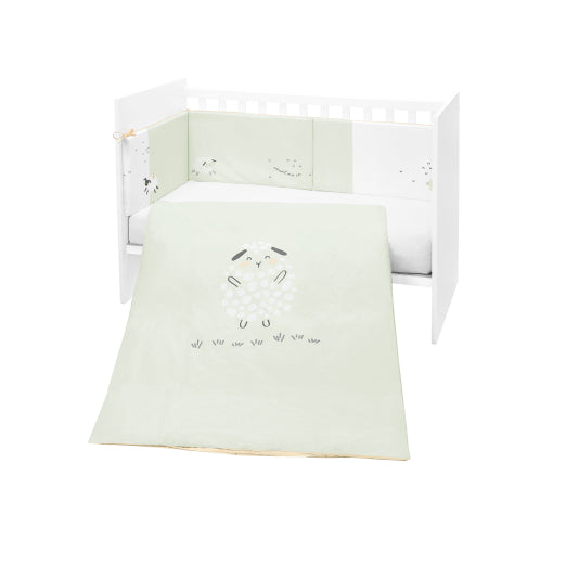 Edredón y Protector Cuna Sleepy Sheep 60x120cm de Kikkaboo